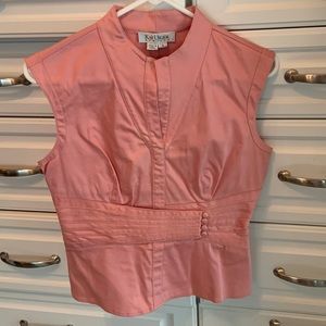 EUC Kay Unger Size 6 pink sleeveless top